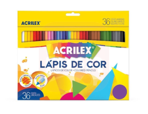 Lápis de Cor 36 Cores - Acrilex
