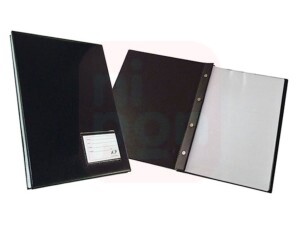 Pasta Catálogo A4 50 Plásticos Organizadora Preta