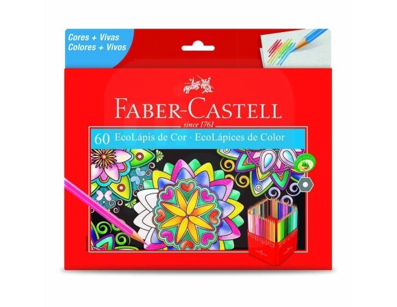 Lápis de Cor 60 Cores +6 Cores Metálicas +3 Neon - Faber-Castell