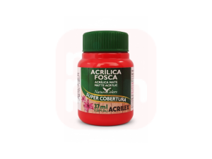 Tinta Acrílica Fosca 37ml – Vermelho